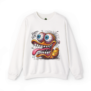 Eyeball Escape Duck Crewneck Sweatshirt – Crazy Cartoon Style